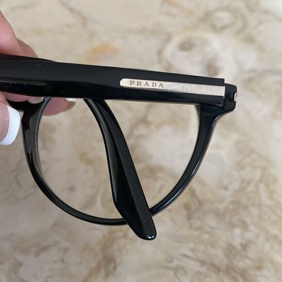 PRADA Black Acetate Glasses Frames - Picture 10 of 13